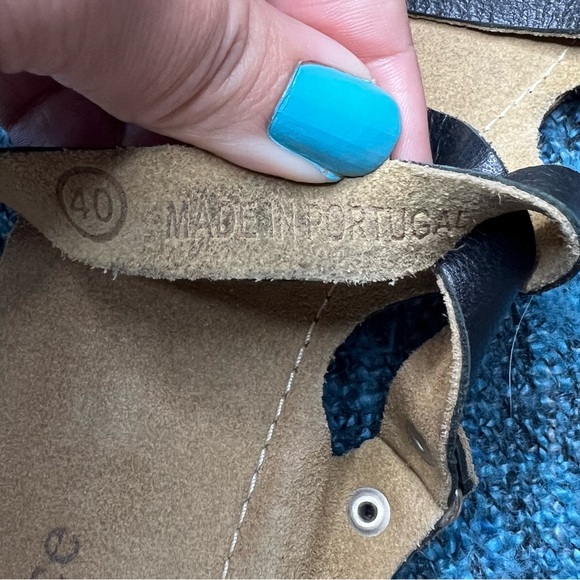 Sundance Black Leather Strappy Slide Sandals - Picture 4 of 6